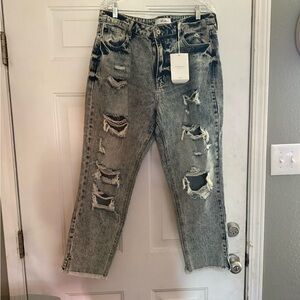 KanCan Ripped Ankle Jeans